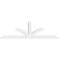 Ekena Millwork Richland Architectural Grade PVC Gable Bracket, 84"W x 24 1/2"H x 4"D x 4"F, 7/12 Pitch GBP084X25X0404RIC00 - alternate 4